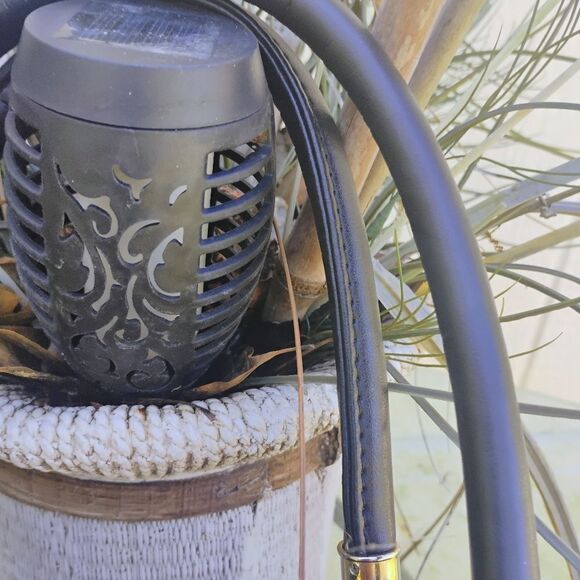 Coofit Elegant Black Satchel with Gold Accents and Curved Handles - Picture 12 of 15